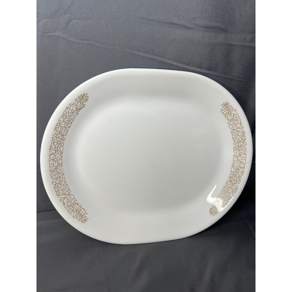 Vintage Corelle Woodland Brown 12x10 Serving Platter USA
